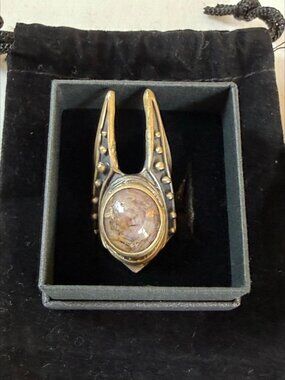 Acid Queen OOAK WarMaster Ring Ruby Sterling Silver Size 5.75